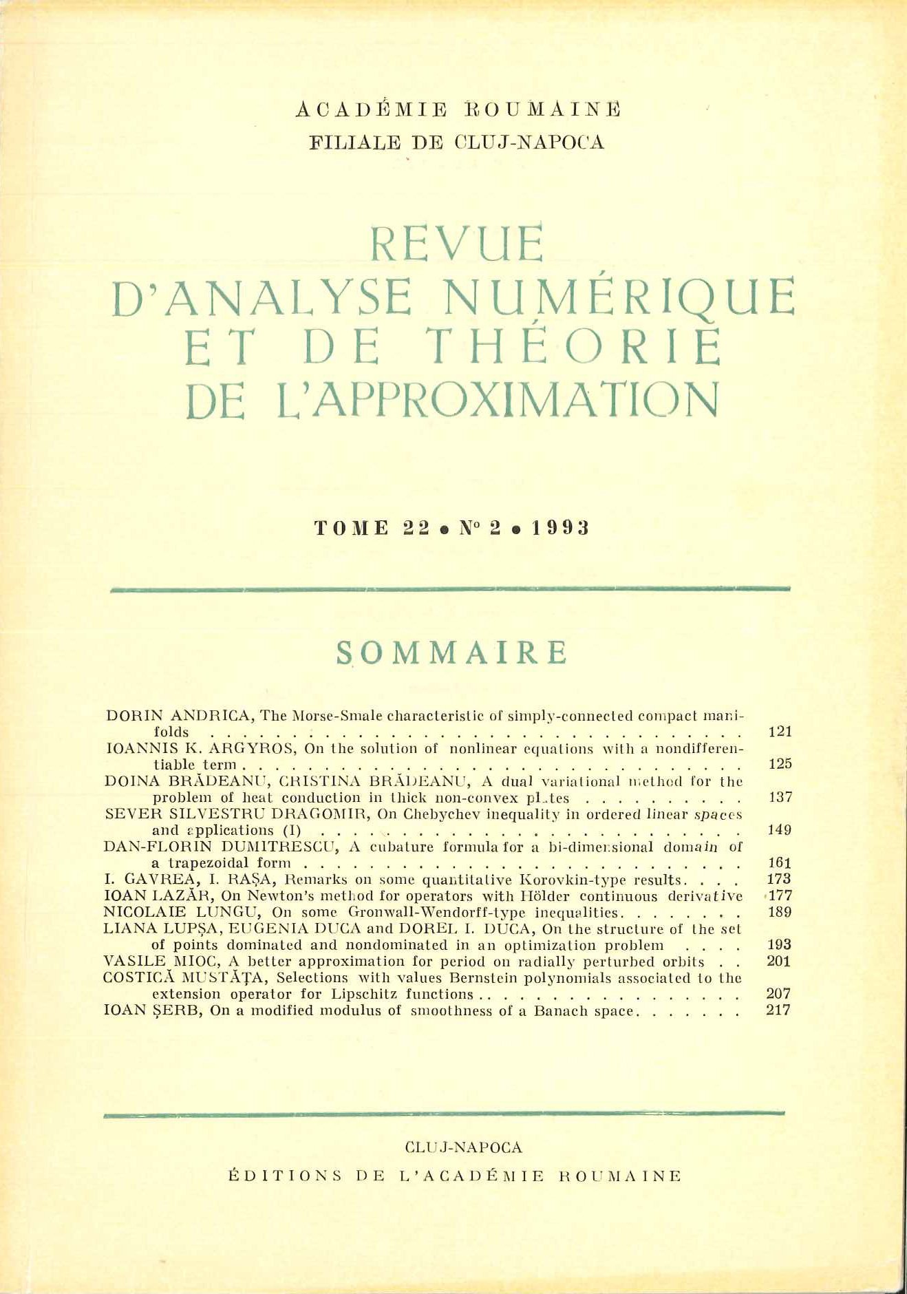 					View Vol. 22 No. 2 (1993)
				